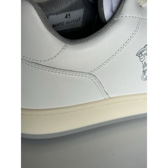 Versace Medusa Men’s White Leather Sneakers 13 US (46 Euro) 1013377 IT NIB $700 main image 5